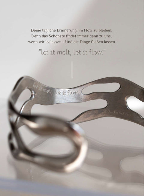 FLOW | Edelstahl Armreif
