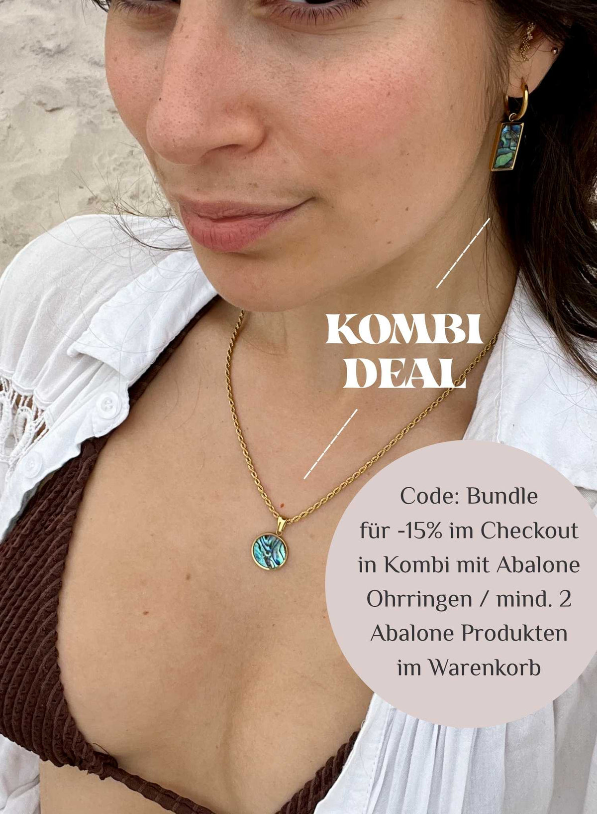 ABALONIA Beta | Edelstahlkette Gold / Silber