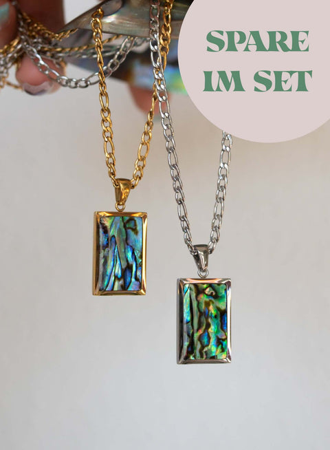 2er SET ABALONIA Rechteckig