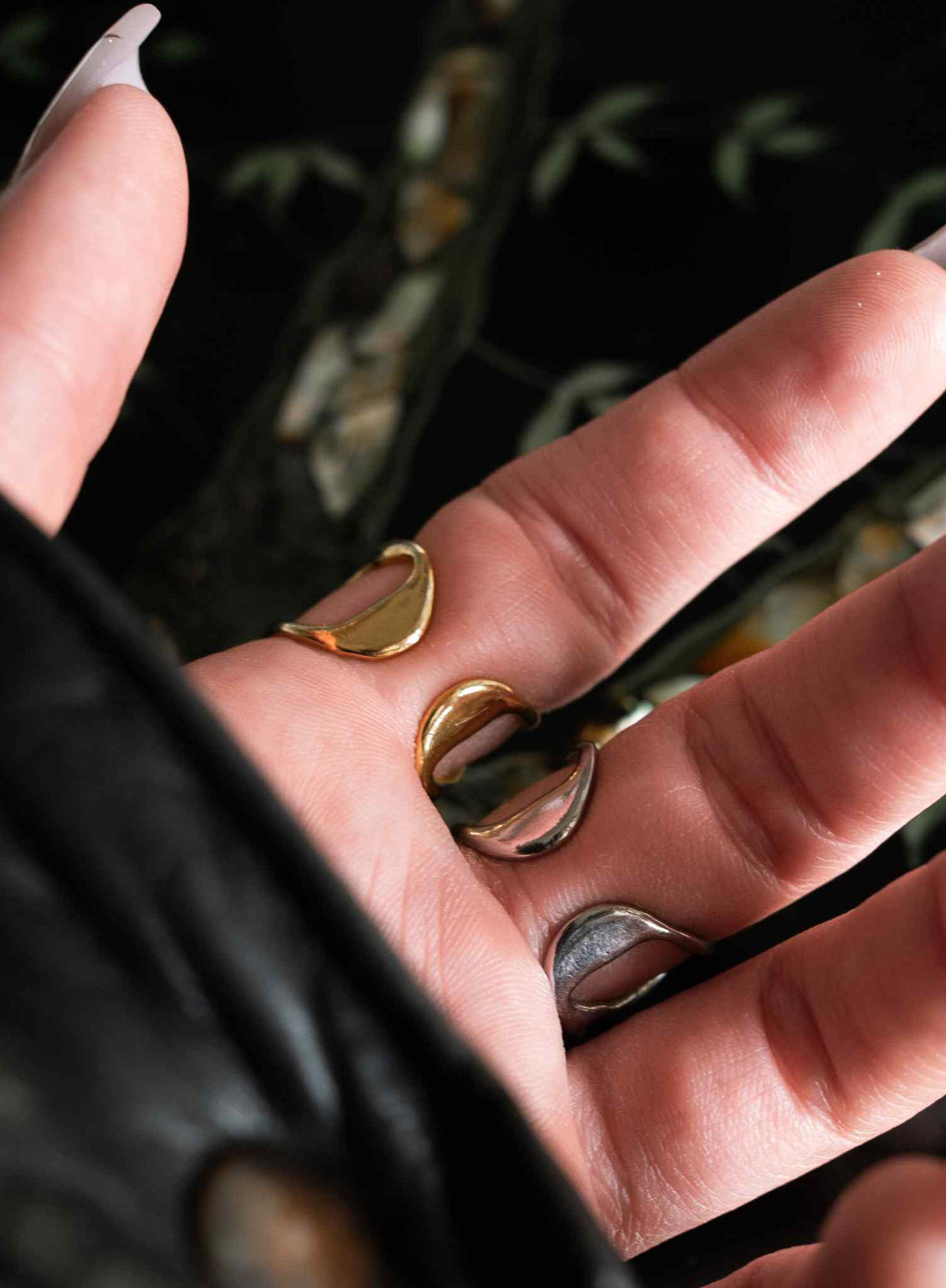 FLOW | Verstellbarer Ring | Gold & Silber Edelstahl