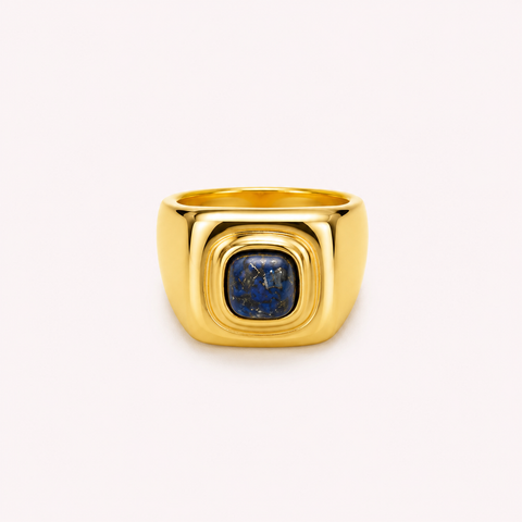 Soul's Truth | Lapis Ring Edelstahl