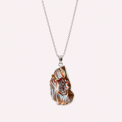 Vulva Portal Achatstein Kette