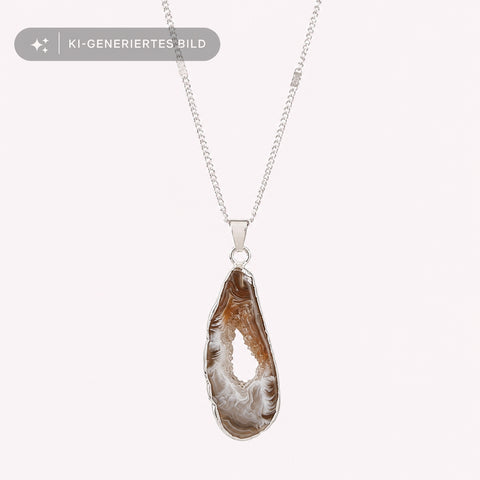 Vulva Portal Achatstein Kette
