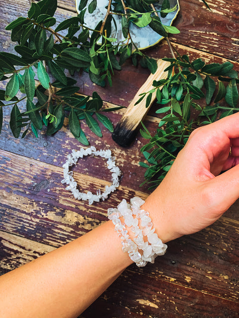 Bergkristall-Armband